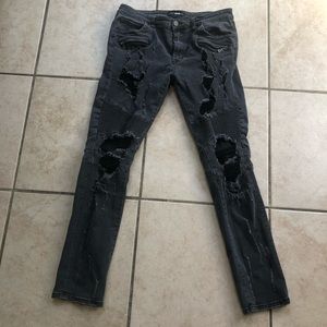 DISTRESSED FASHION NOVA MEN SKINNY JEANS